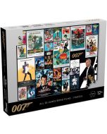 Пъзел Winning Moves: James Bond 007 All 25 Films, 1000 части