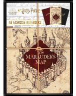 Комплект тефтерчета Harry Potter Icons & Map A6, 3 бр.