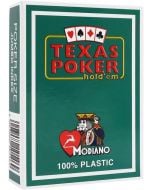 Карти за игра Modiano Poker Index 100% Plastic, зелен гръб