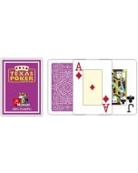 Покер карти Texas Poker 100% Plastic, лилави