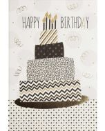 Картичка Busquets за рожден ден: Торта Patchwork