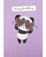 Картичка Busquets за рожден ден: Панда с очила