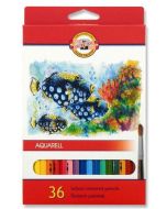 Цветни акварелни моливи Koh-I-Noor Aquarell, 36 цвята