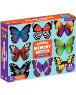 Мемори игра с форма Mudpuppy - Пеперуди