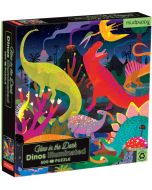 Детски светещ пъзел Mudpuppy Dinosaurs - Динозаври, 500 части