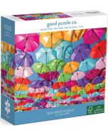 Пъзел Good Puzzle - Цветни чадъри, 1000 части