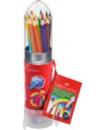 Цветни моливи Faber-Castell, 15 цвята + острилка