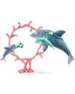 Комплект Schleich: Делфин с малки
