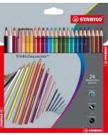 Комплект акварелни моливи Stabilo, 24 цвята