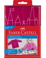 Детска престилка Faber-Castell, розова