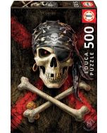 Пъзел Educa: Пиратски череп, 500 части