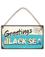 Табелка за стена - Greetings From Black Sea