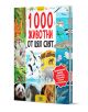 Книгата "1000 животни от цял свят" има ярка корица с изображения на панда, делфин, бухал, пингвин, жираф и тигър - идеална за малките почитатели на дивите животни.-1-thumb