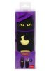 2-в-1 силиконов несесер Legami Kawaii - Kitty Witch е черен котешки несесер с жълти очи, Лилава вещерска шапка и жълта луна в кутия "Kawaii Halloween Edition" - перфектен ученически аксесоар за Хелоуин!.-7-thumb