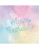 Салфетки Creative Party - Iridescent Happy Birthday, 16 бр.-thumb