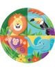 Чинийки Creative Party - Сафари в джунглата, 8 бр.-thumb
