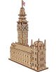 3D дървен пъзел Ugears - Биг Бен Лондон, 63 части, представлява модел на известната архитектурна забележителност с детайлни резби на часовниковата кула, прозорци и британско знаме.-2-thumb