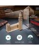 На масата е изложен 3D дървен пъзел Ugears - Биг Бен Лондон с 63 части. Размери: 137мм дължина, 181мм височина, 66мм ширина; сглобяване за около 0,5 часа.-6-thumb