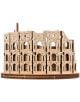 A 3D дървен пъзел Ugears - Колизеумът в Рим, 63 части: модел на Римския Колизеум с арки и повредена стена върху кръгла основа.-2-thumb