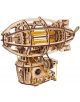 The 3D дървен пъзел Ugears - Стиймпънк Дирижабъл (170 части) е механичен модел тип цепелин с видими зъбни колела, ластици, лазерно изрязани елементи и детайлна основа с отделение.-1-thumb