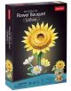 Кутията на 3D пъзел Cubic Fun - Букет слънчоглед (102 части) е с черен дизайн и цветни изображения на готов модел слънчоглед с малки цветя, идеална за създаване на красива декоративна фигура.-1-thumb