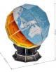 3D пъзел Cubic Fun National Geographic - Глобус с изтриване, 32 части е подробен модел на Земята с Австралия, обозначени слоеве като кора и мантия. Размери: 24,2см височина, 20,5см ширина-идеален за учене и изложение.-3-thumb