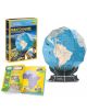 The 3D пъзел Cubic Fun National Geographic - Глобус с изтриване, 32 части е образователен пъзел за малки изследователи на 8+ години, включващ син глобус на стойка и цветна брошура.-4-thumb