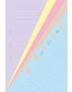 Пълнител за органайзер Filofax, Pocket с 30 цветни линирани листа - Filofax - 5015142186920-thumb