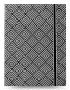 Тефтер Filofax Notebook Impressions Pocket Black and White Deco със скрита спирала, ластик и линирани листа - Filofax - Notebook - 5015142269258-1-thumb