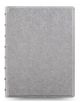 Тефтер Filofax Notebook Saffiano Metallic A5 Silver със скрита спирала, ластик и линирани листа - Filofax - Filofax - Notebook - 5015142269432-1-thumb