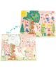 Подложка за оцветяване Floss & Rock - Rainbow Fairy включва вълшебна гора с еднорог, момиче, дървета, зайчета и цветя. Подложката променя цвета си и разкрива скрити детайли, когато е мокра в раздела WET.-3-thumb