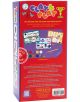 На гърба на кутията на Творчески комплект с пластилин Floss & Rock - Коли има цветни пластилини, забавни коли, примерни творения, инструкции и текст за насърчаване на креативността върху червен фон с игриви елементи.-2-thumb