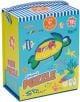 Пъзел Floss & Rock, Ocean - Океан, 12 части е цветен пъзел в магнитна кутия с илюстрирана морска костенурка, морски животни и дръжка на райета. Подходящ е за деца над 2 години.-1-thumb