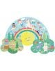 Пъзел Floss & Rock, Rainbow Fairy - Дъга, 60 части: цветен детски пъзел със слънце, дъга, еднорог, феи и горски животни в приказна обстановка.-3-thumb