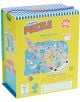 Пъзел Floss & Rock, Ocean - Океан, 60 части в цветна кутия с форма. Илюстрирана океанска сцена с манта, риби и морски създания. Кутията показва реалния размер на частите и има блестящи фолио елементи за повече блясък.-2-thumb