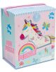 Пъзел Floss & Rock, Rainbow Fairy - Еднорог, 120 части е в красива кутия с еднорог, дъги, пеперуди и звездички. Кутията има райета на капака и розова дръжка. Подходящ за деца 6+ години - идеален избор за малки любители на пъзели!.-1-thumb
