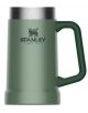 A Stanley термохалба Big Grip Hammertone Green с голяма дръжка и неръждаема стомана по ръба, със Stanley лого и надпис Since 1913 отпред.-1-thumb