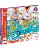 Пъзел и игра 2 в 1 Hape - Световна обиколка-1-thumb