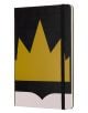 Черен тефтер Moleskine Snow White Gold Crown Large с широки редове, Limited Edition - Moleskine - Moleskine - Жена, Момиче - Moleskine - Snow White - 8058341710357-3-thumb