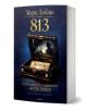 На изображението е показано българското издание на "813 - Необикновените приключения на Арсен Люпен". На корицата е изобразена отворена кутия с ключ и бележка с надпис "АПОН" на тъмен фон, подчертан със златно и синьо.-1-thumb