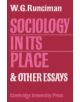 Sociology In Its Place - 9780521079051-thumb