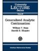 Generalized Analytic Continuation - 9780821831755-thumb