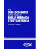 The Sub Loco Notes in the Torah of Biblia Hebraica Stuttgartensia - 9780941037334-thumb
