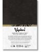 Задната корица на Vagabond Definitive Edition, Vol. 5 е с текстуриран черен дизайн с шарена горна част, удебелен надпис на заглавието и резюме за изоставено бебе, на което е съдено да се превърне в легендарния мечоносец Сасаки Коджиро.-3-thumb