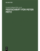 Festschrift fur Peter Metz - 9783111137049-thumb