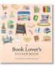 Корицата на "Книжка със стикери за любители на книги", илюстрирана от Кристина Чун, съдържа ярки стикери на тема книги - книги, цветя, чаши и уютни кътчета за четене - на светло прасковен фон. Идеален подарък за любителите на книги!.-1-thumb