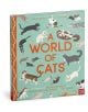 Корицата на "Светът на котките" показва различни котки в различни пози на тийн фон, а заглавието е изписано с големи оранжеви букви и по-малък текст под него.-1-thumb