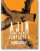 Корицата на Ajin: Demi-Human Complete, Vol. 5 от Гамон Сакурай показва голяма птица, летяща над градски пейзаж, с оранжев фон и дебел бял текст, подчертаващ този трилър в омнибус.-thumb