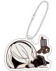 Акрилен ключодържател NieR: Automata Collection, асортимент - с герой с къса бяла коса и робот. Идеален за аниме фенове и колекционери, включва сребриста топчеста верижка.-1-thumb