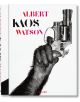 Корицата на книгата изобразява космата ръка, която стиска изправен револвер на бял фон. "ALBERT KAOS WATSON" е изписано с удебелен черно-розов текст. Забележителна модна фотография, публикувана като "Albert Waston: Каос" от TASCHEN, отбелязано по-долу.-1-thumb